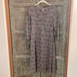 Lovely gray black beige Toad & Co Rosalinda dress S